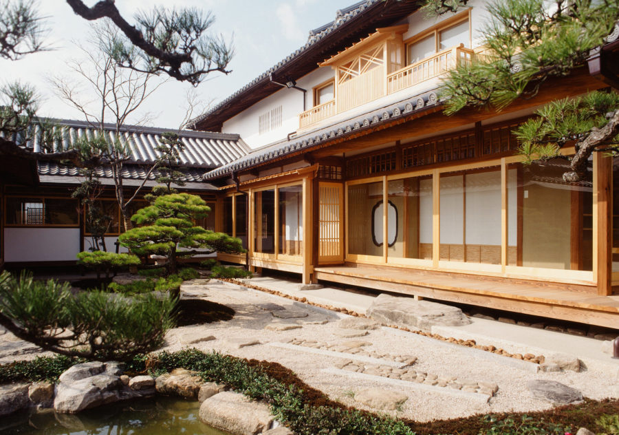 いかしの舎の日本庭園
