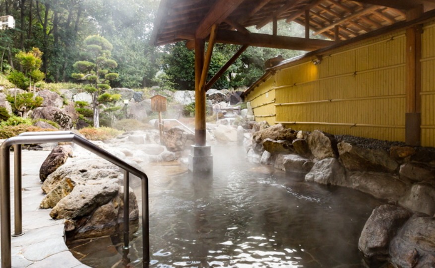和気鵜飼谷温泉の露天風呂