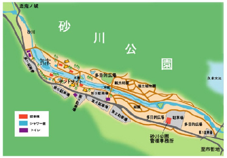 砂川公園マップ