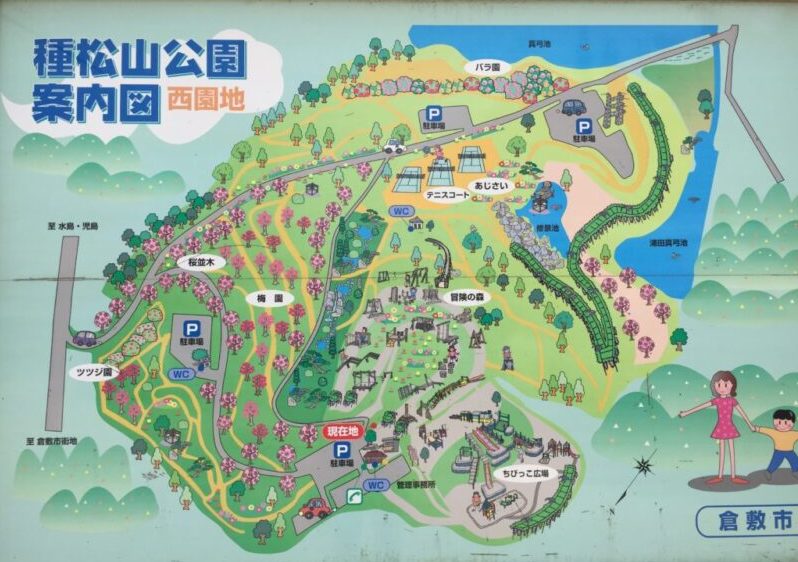 種松山公園西園地のマップ