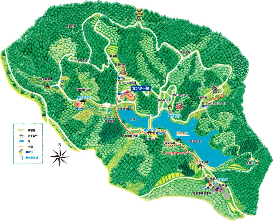 岡山県自然保護センターマップ