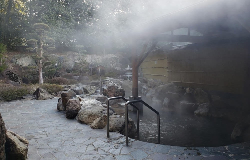 和気鵜飼谷温泉の露天風呂2