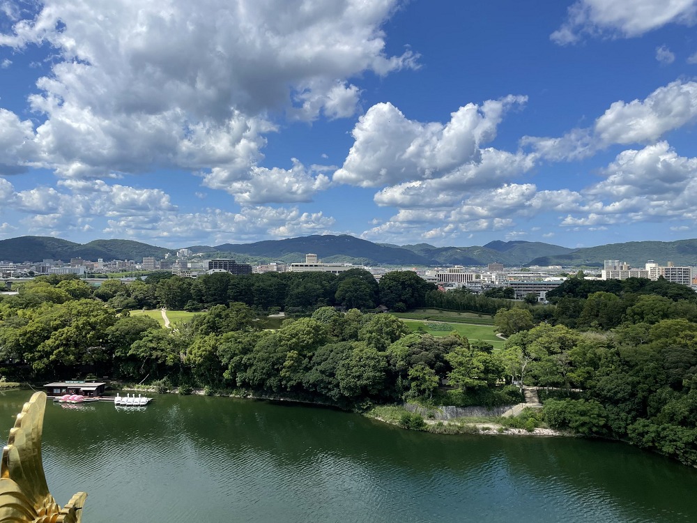 岡山城からの展望