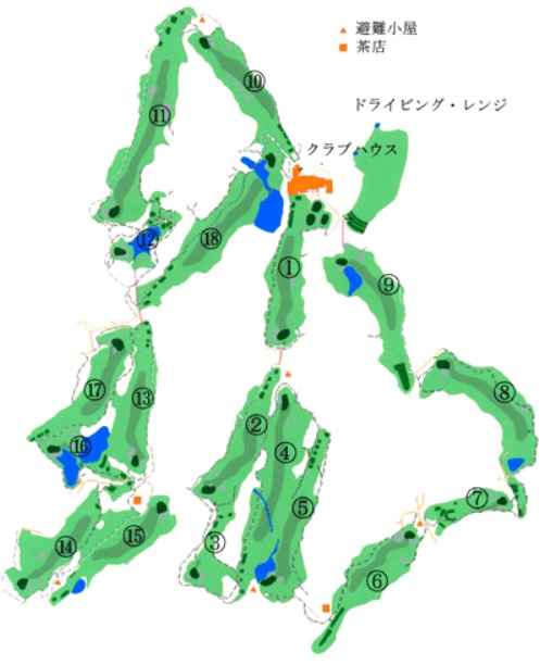 山陽ゴルフ倶楽部マップ