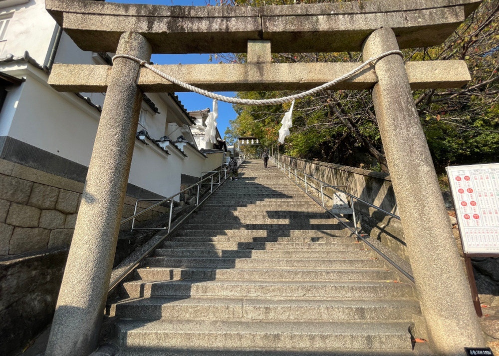 阿智神社の階段