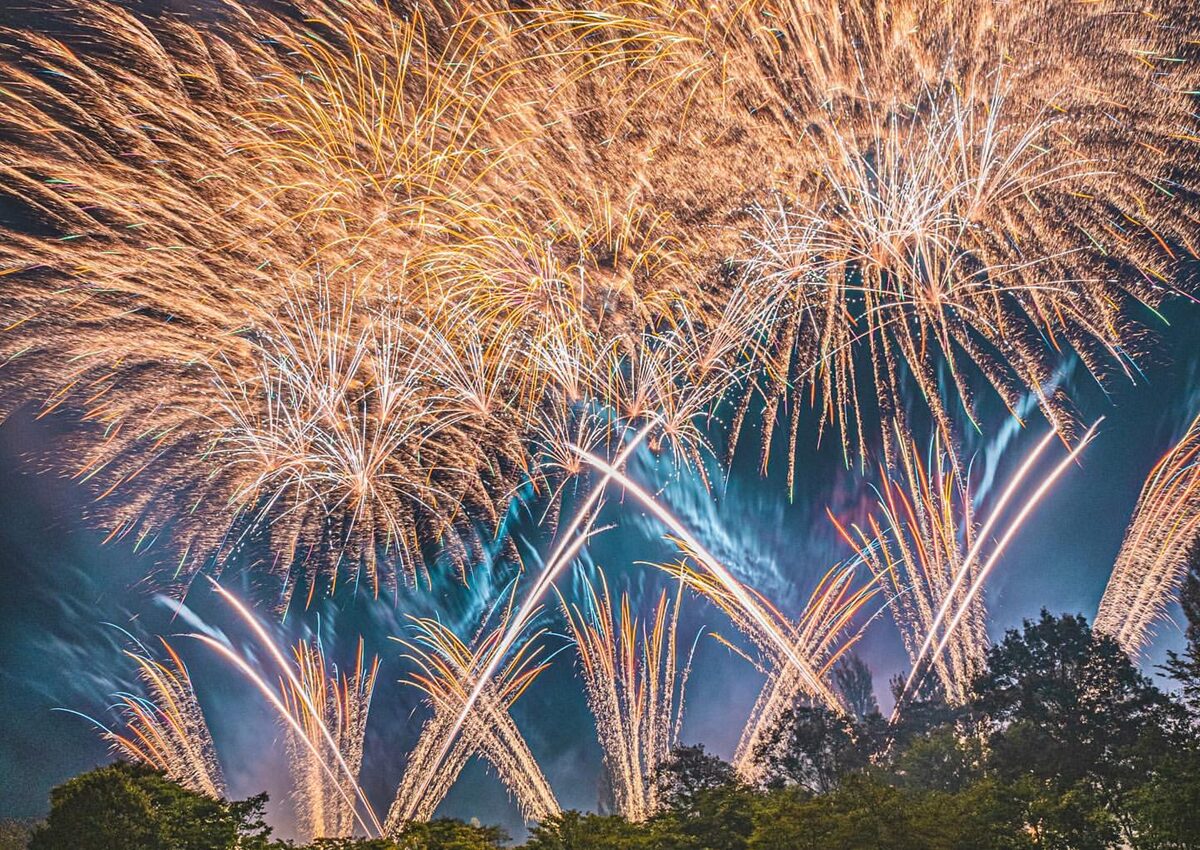 ドイツの森の花火イメージ