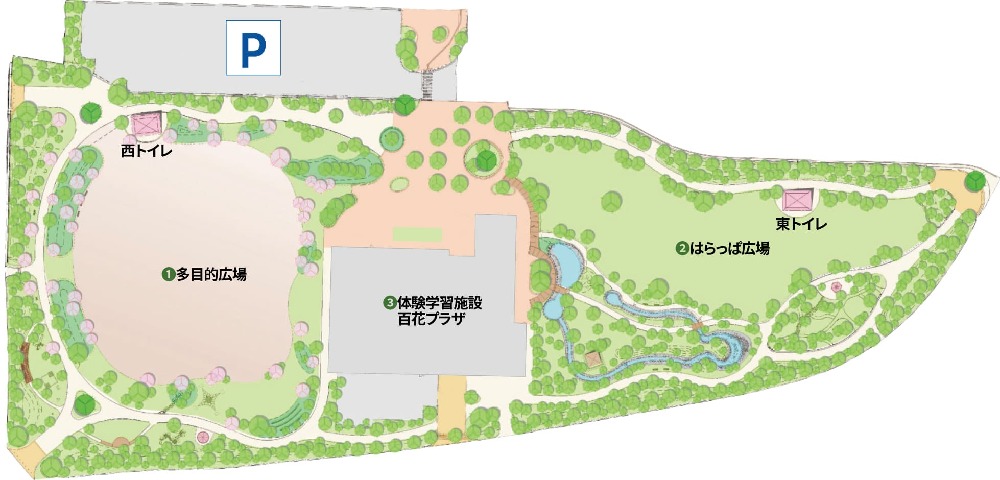 西大寺緑花公園マップ