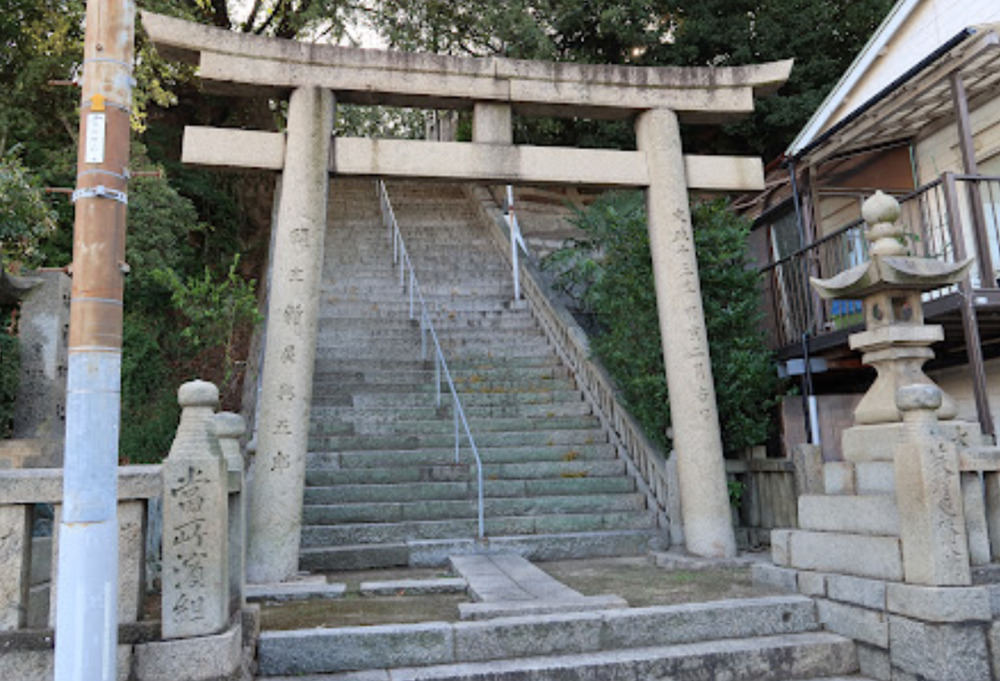 下津井祇園神社の参道