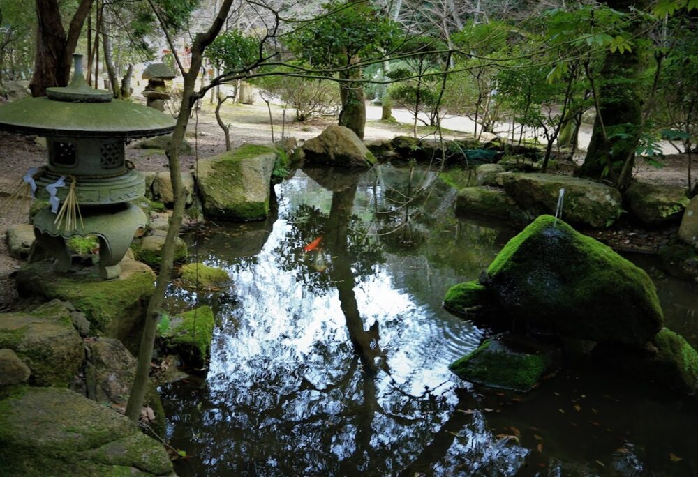 早瀧比咩神社の池