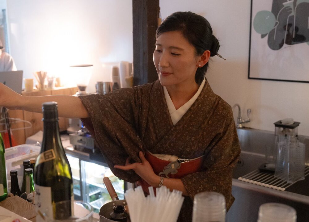 杉原未来さんと日本酒