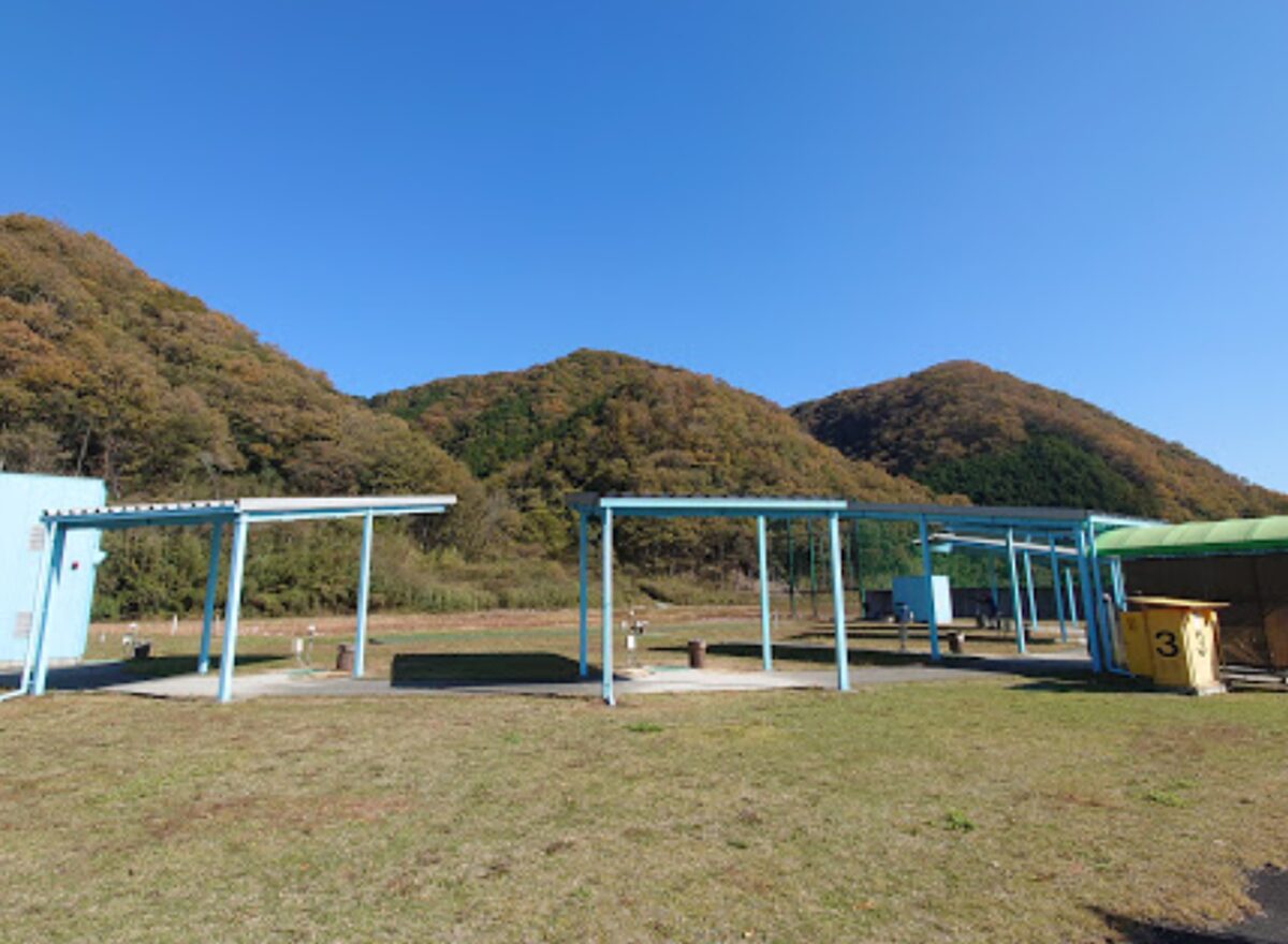 岡山県クレー射撃場の風景