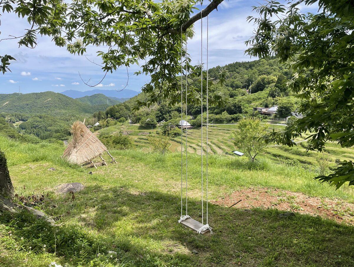 上山の棚田の風景