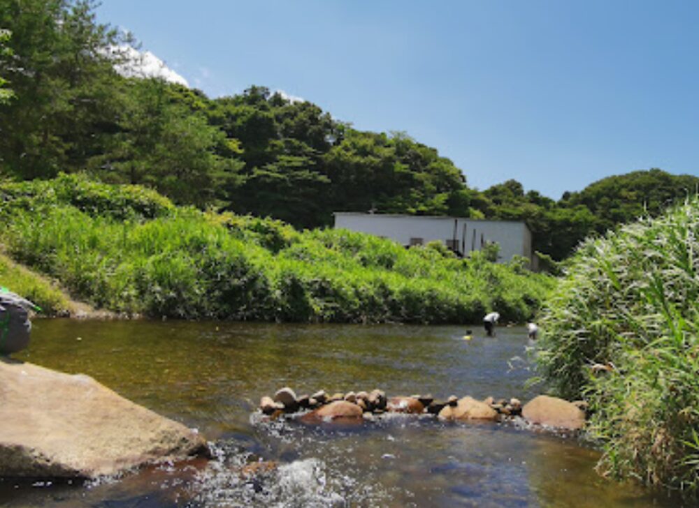 川上河川公園の渓流