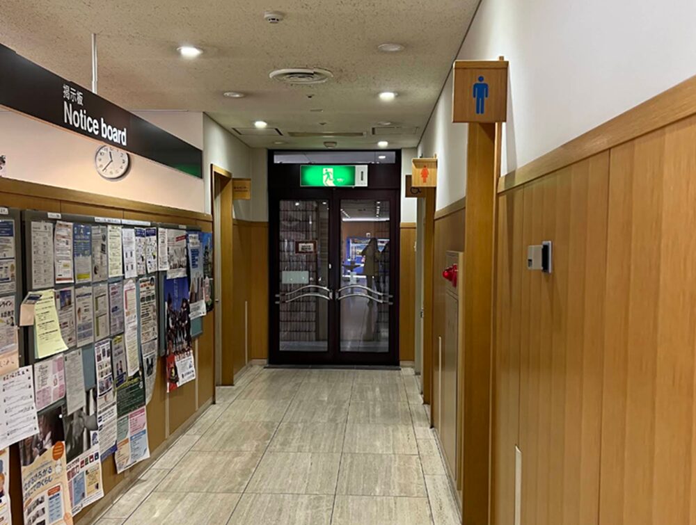 岡山国際交流センター通路