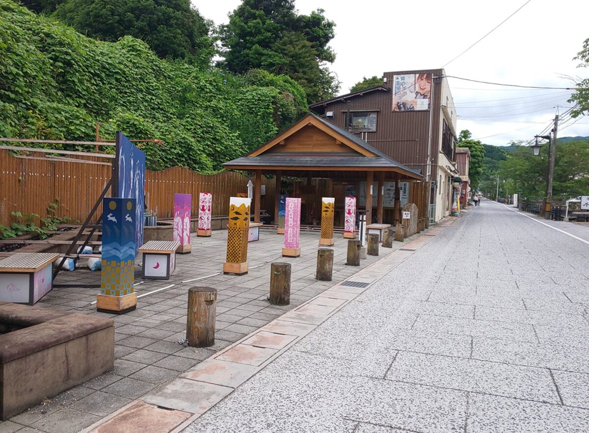 玉造温泉街の道