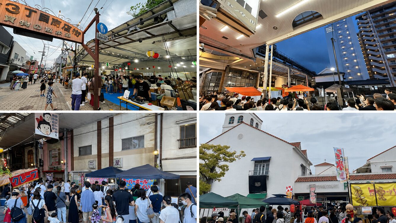 岡山県で開催される土曜夜市（商店街の夏祭り）まとめ